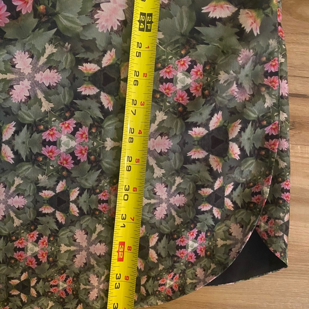 Ted Baker Floral Short Sleeve Shift Mini Eoessa Dress Size XS 0 Pink Green EUC - Picture 6 of 7